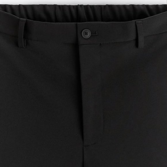 ZARA TECHNICAL SUIT PANTS (BLACK) (NWT) - Picture 2 of 4